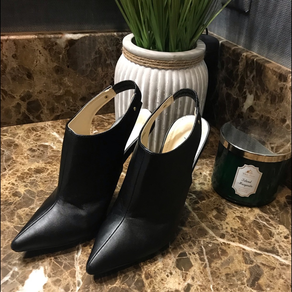 Black Sling Back Heels
